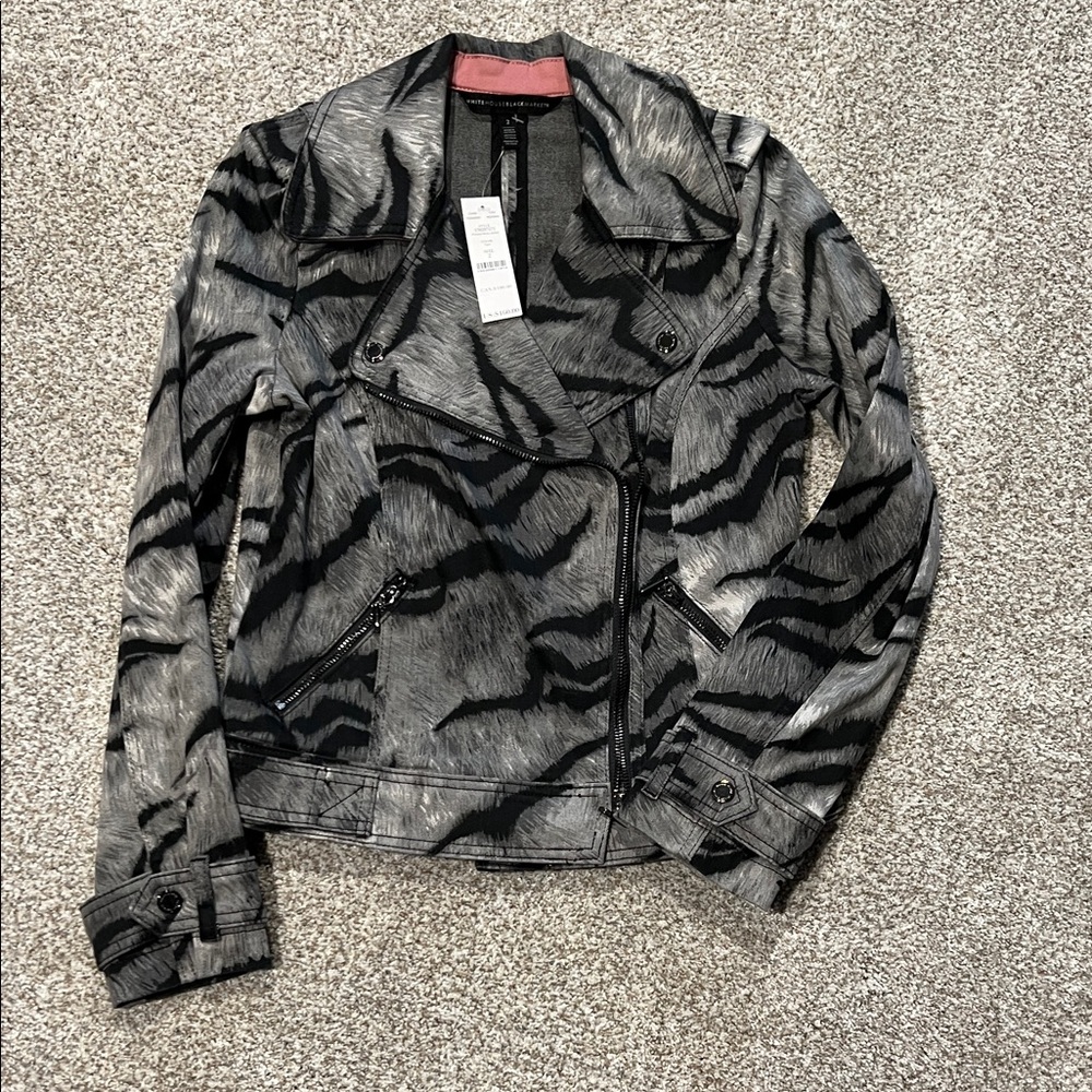 Women's Zebra Print Utility Jacket